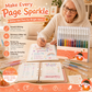 ✨ Set de bolígrafos de gel con purpurina retráctiles para journaling y dibujo