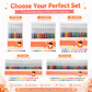✨ Set de bolígrafos de gel con purpurina retráctiles para journaling y dibujo