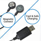 💡🔋 Cargador Inteligente con Pin Magnética – Indicador LED, Protección contra Sobrecalentamiento y Compatible con Rifles y Pistolas de Airsoft 🪖🛡️