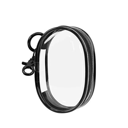 Estuche transparente con llavero
