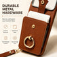 🧲💳 Funda Magnética con Anillo Soporte – Tarjetero Oculto, Agarre Seguro y Manos Libres para Ver Series sin Caídas 📱✨