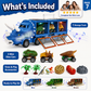 🦖🚛 Camión Transportador de Dinosaurios Interactivo – Sonidos, Luces y Figuras Móviles para una Aventura Prehistórica Divertida ✨🎮