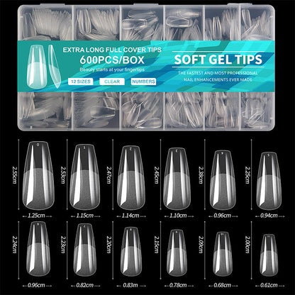 💅✨ Tips de Gel Suave Pre-Limados – Sin Necesidad de Lijar, Curva Natural y Ajuste Cómodo para Uñas Perfectas en Minutos 🎯💖