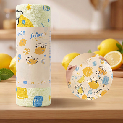 🧻🌸 Paños de Microfibra Imprimidos – Rollo Cortable, Ultra Absorbentes y Bonitos para Limpiar Cocina, Baño y Cristales ✨🧽