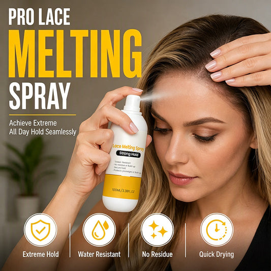 💨👑 Spray Fijador para Encaje de Peluca – Fórmula de Fijación Extrema, Funde el Lace y Sella tu Peinado Todo el Día sin Manchas ✨🎀
