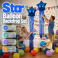 🎉 50% OFF ⭐ Kit de Globo Estrella con Cortina Metálica – Fondo Perfecto para Fotos de Cumpleaños y Fiestas Temáticas 📸✨