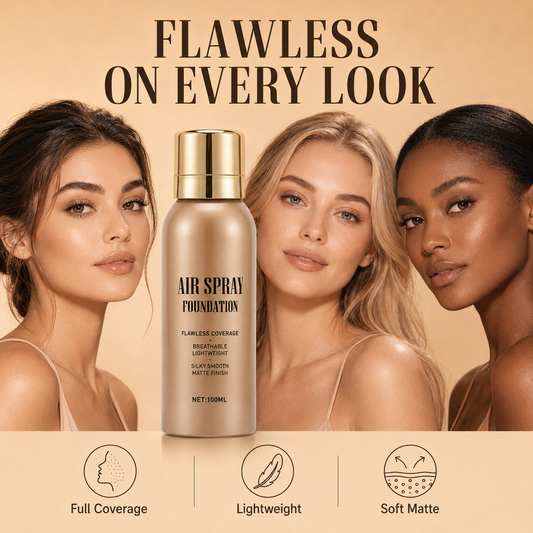 💨✨ Base en Spray Air Flawless – Cobertura Natural, Acabado Mate Sin Efecto Máscara y Resistente al Agua Todo el Día 💧👌