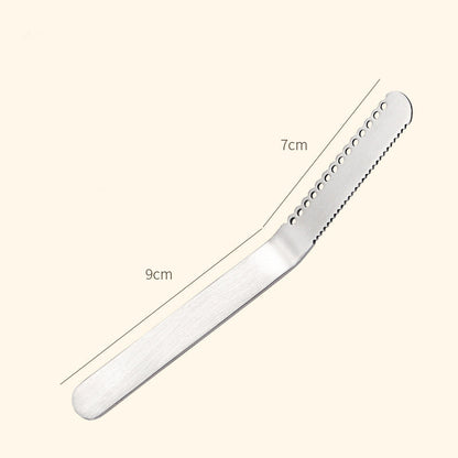 Cuchillo y untador de mantequilla profesional 3 en 1 de acero inoxidable 304