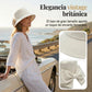 Mujeres Bowknot ancho borde sombrero protector del sol