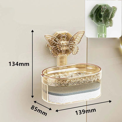 Drilling-free Double Layer Soap Holder with Sponge