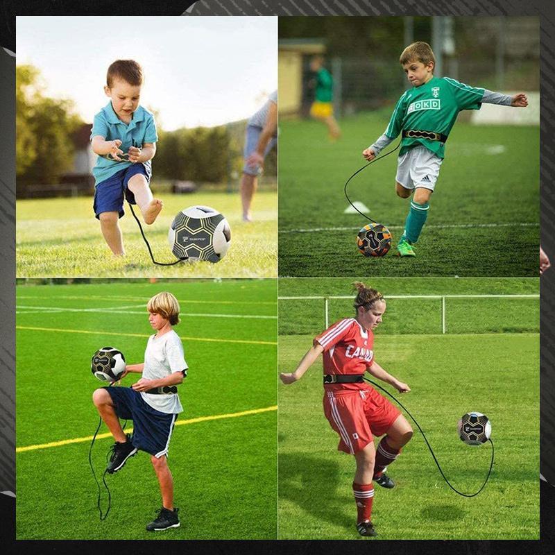 Hands-free justerbar solo fotbollstränare