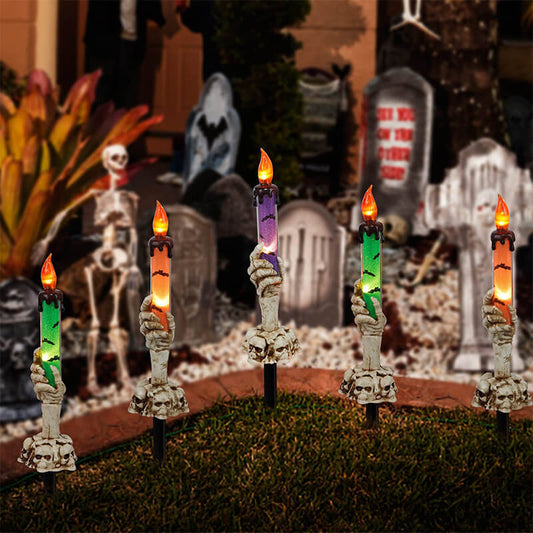 Bedste gave * Sollys halloween spøgelse håndlys udendørs gulvlampe