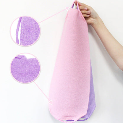 Set med exfolierande badhanddukar