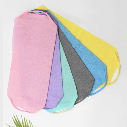 Set med exfolierande badhanddukar